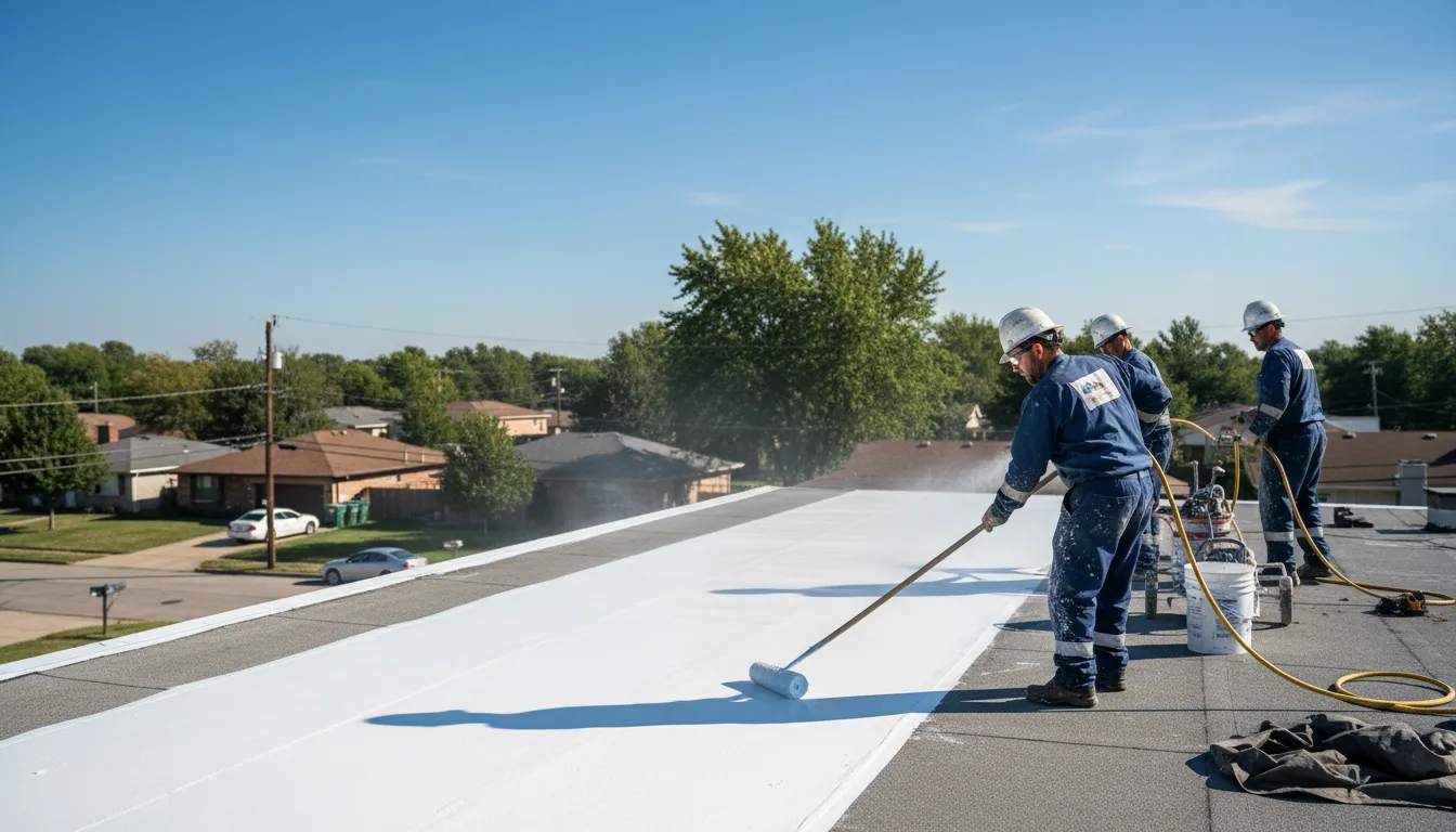 Commercial roof coating in Mcadenville, NC near me